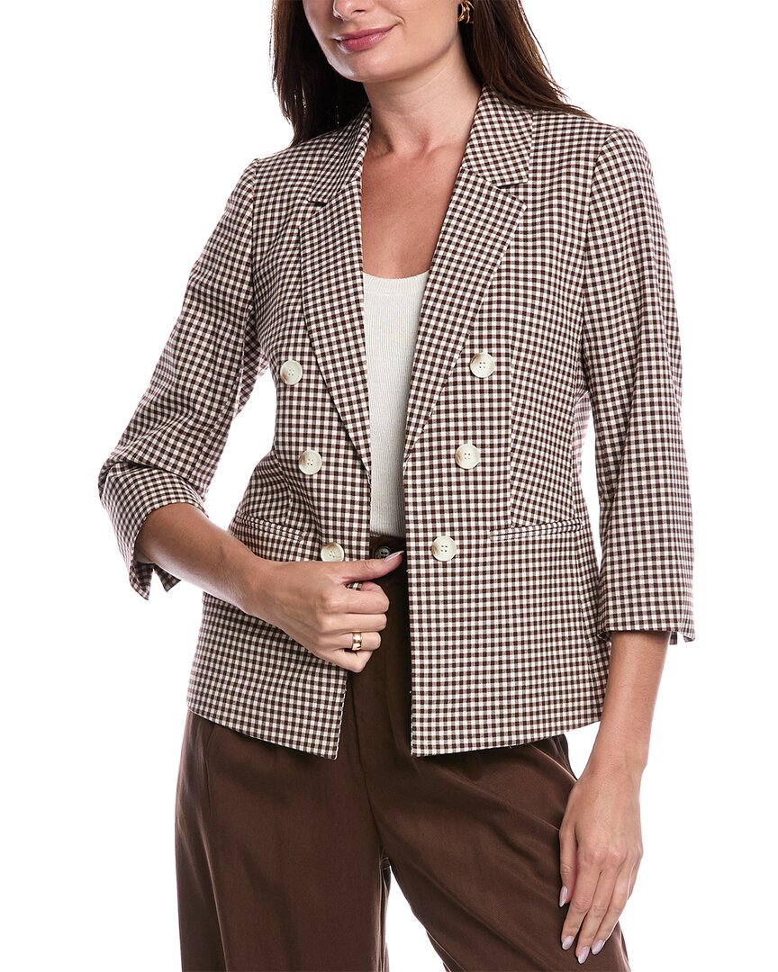 Джонс Нью-Йорк Двубортный пиджак Jones New York, коричневый
Джонс Нью-Йорк Двубортный пиджак Jones New York, коричневый