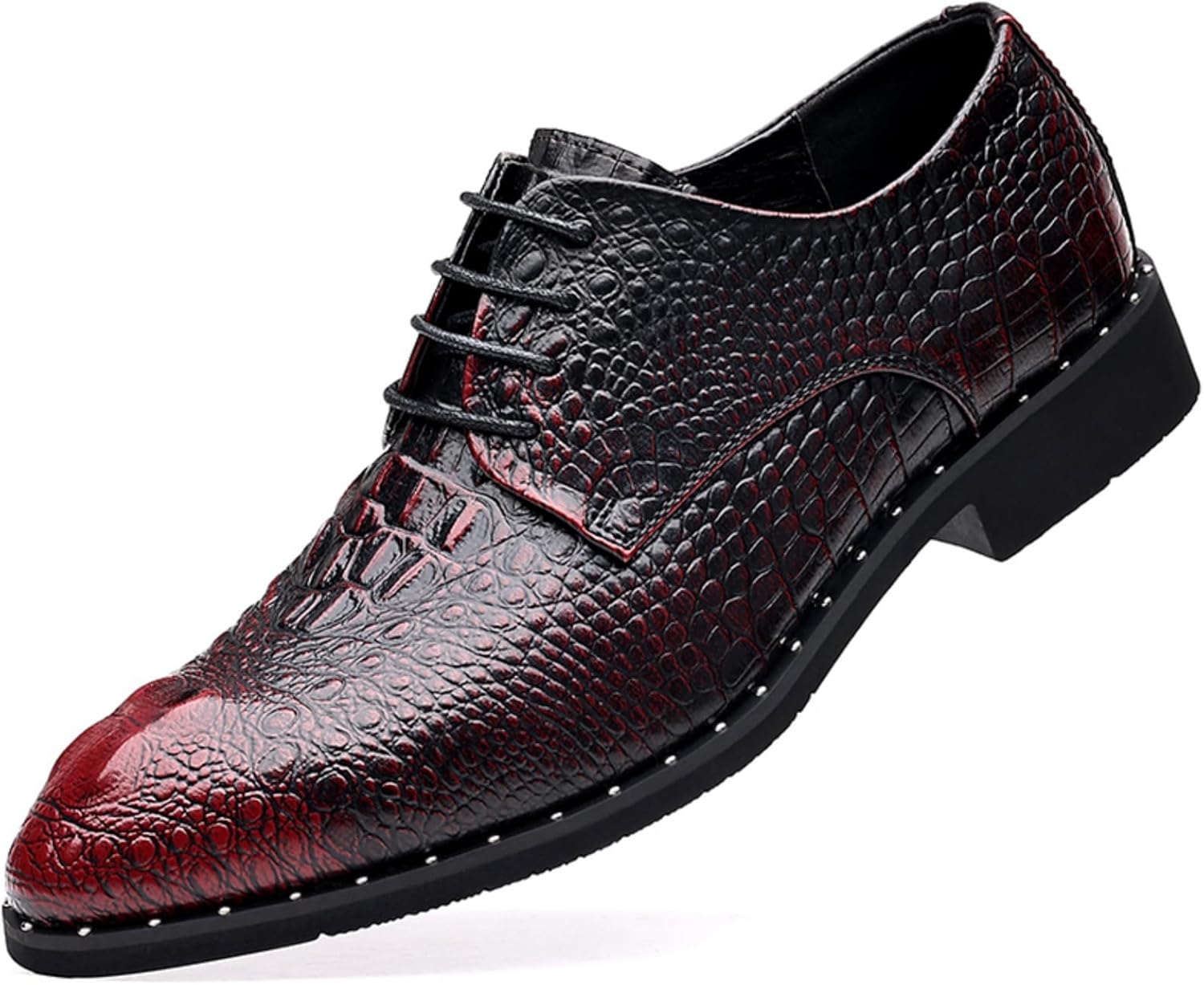 Мужские оксфорды из кожи с крокодиловым тиснением, градиентный цвет, шнуровка, деловые формальные туфли для свадьбы и полуофициальных мероприятий Lshwcift, красный
Мужские оксфорды из кожи с крокодиловым тиснением, градиентный цвет, шнуровка, деловые формальные туфли для свадьбы и полуофициальных мероприятий Lshwcift, красный