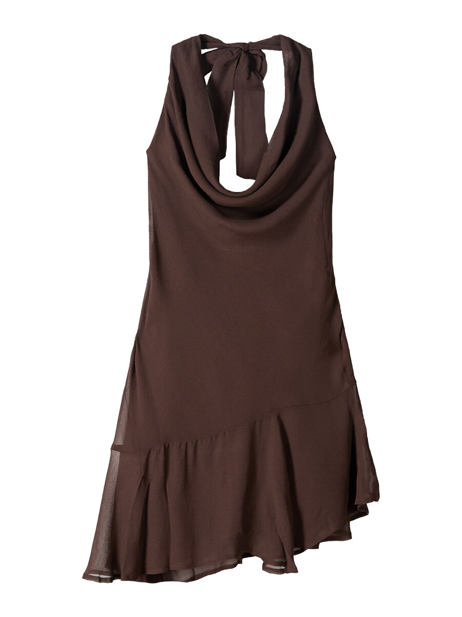 Летнее платье Bershka, коричневый 
Летнее платье Bershka, коричневый