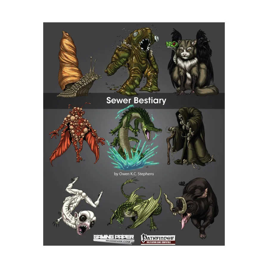 Sewer Bestiary, Pathfinder (Gaming Paper), мягкая обложка
Sewer Bestiary, Pathfinder (Gaming Paper), мягкая обложка