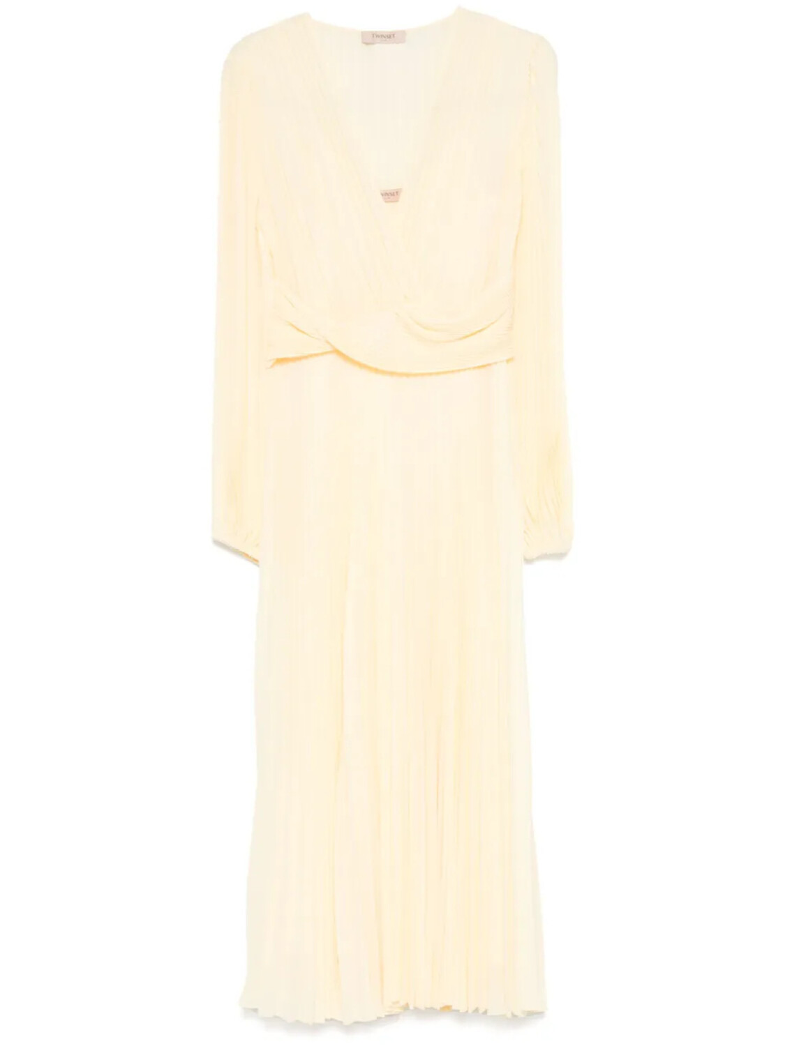 TWINSET плиссированное платье макси, желтый
TWINSET плиссированное платье макси, желтый