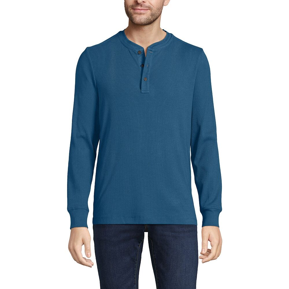Мужская футболка Henley в рубчик с длинным рукавом Lands End Lands' End, цвет Evening Blue
Мужская футболка Henley в рубчик с длинным рукавом Lands End Lands' End, цвет Evening Blue