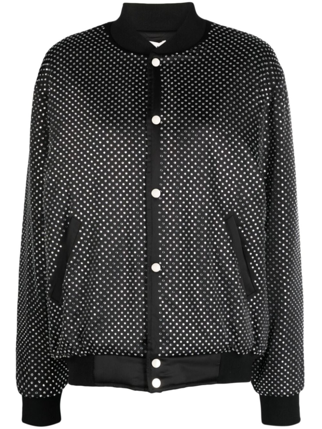 P.A.R.O.S.H. бомбер на кнопках с кристаллами, черный
P.A.R.O.S.H. бомбер на кнопках с кристаллами, черный