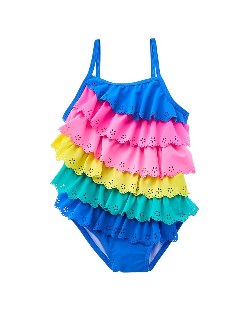 Цельный купальник Flapdoodles с цветными блоками и рюшами, мультиколор
Цельный купальник Flapdoodles с цветными блоками и рюшами, мультиколор