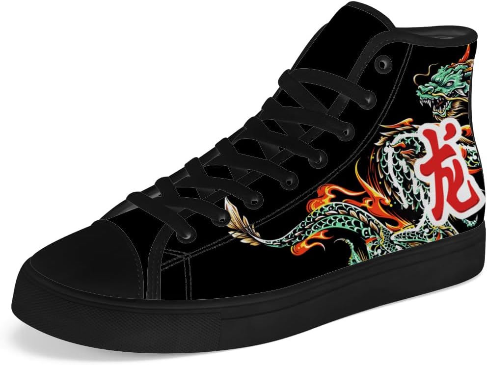 Высокие кеды из холста с драконом для мужчин и женщин, китайские кеды с драконом на высокой подошве, шнуровка, повседневная обувь, подарок для мужчин и женщин Chebing, черный/зеленый
Высокие кеды из холста с драконом для мужчин и женщин, китайские кеды с драконом на высокой подошве, шнуровка, повседневная обувь, подарок для мужчин и женщин Chebing, черный/зеленый