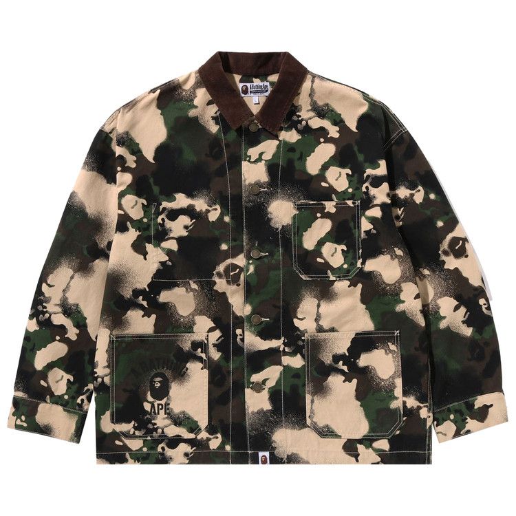 Куртка BAPE Map Camo Work Jacket, Green
Куртка BAPE Map Camo Work Jacket, Green