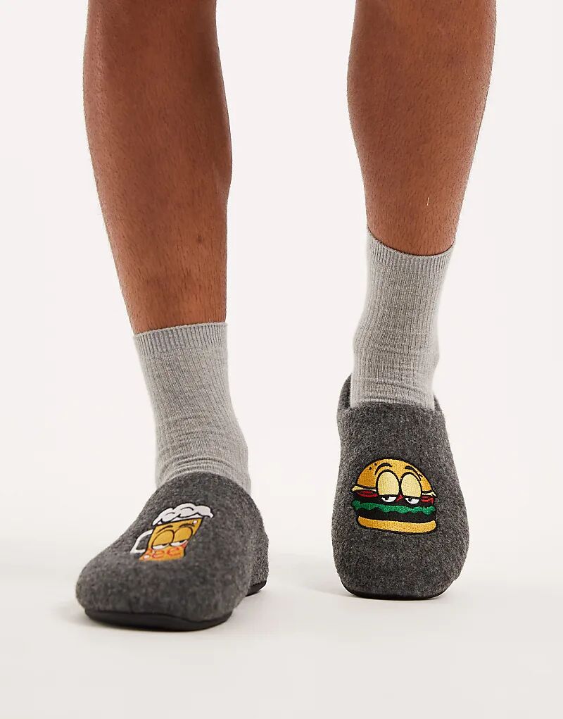 Туфли-мюли ASOS DESIGN из серого фетра с графической вышивкой
Туфли-мюли ASOS DESIGN из серого фетра с графической вышивкой