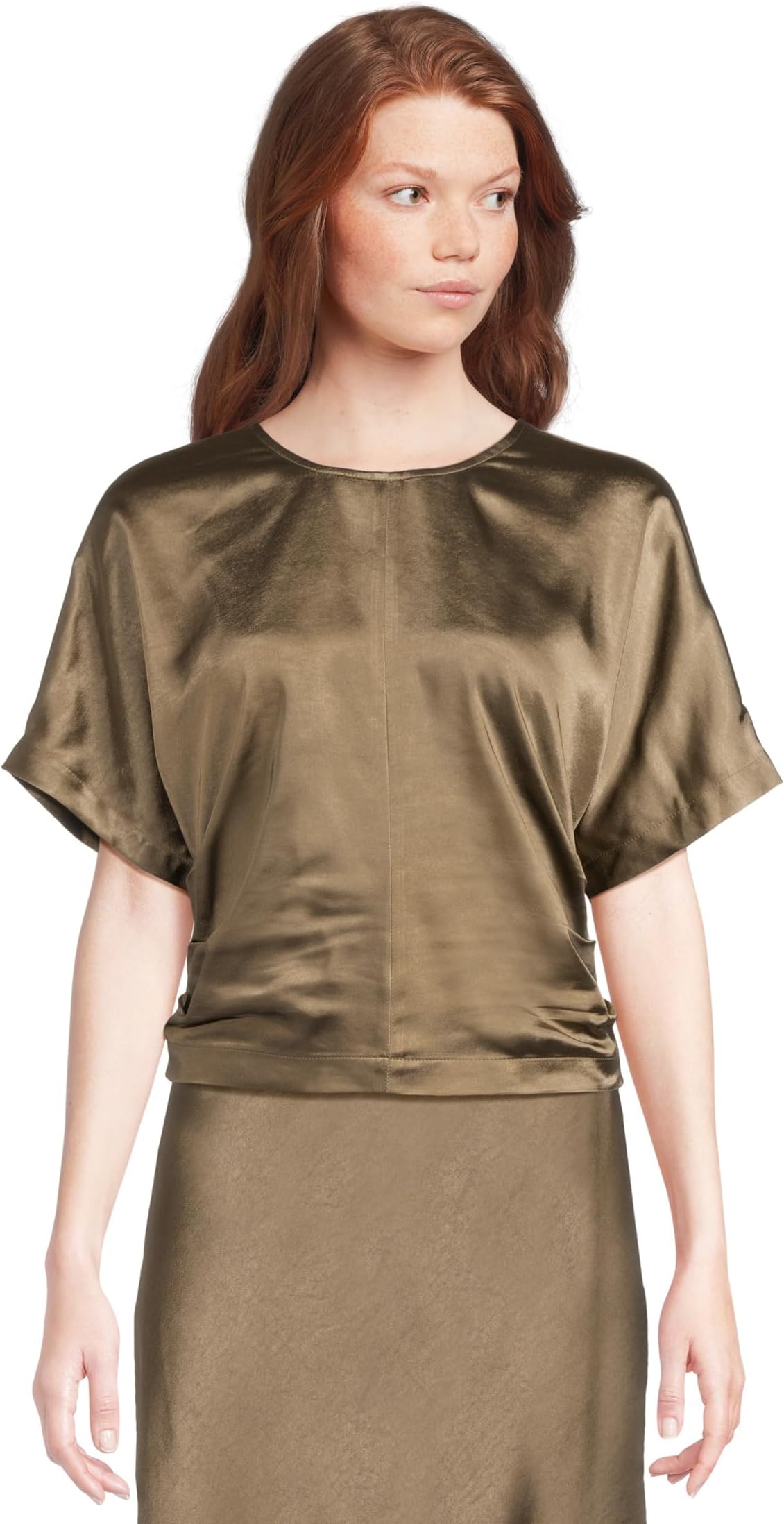 Женский атласный свитер Долман с коротким рукавом Lilla P, Parsley
Женский атласный свитер Долман с коротким рукавом Lilla P, Parsley