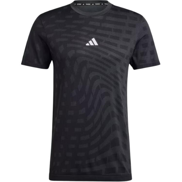 Футболка для спортзала мужская черная/серая Six Adidas, черный 
Футболка для спортзала мужская черная/серая Six Adidas, черный