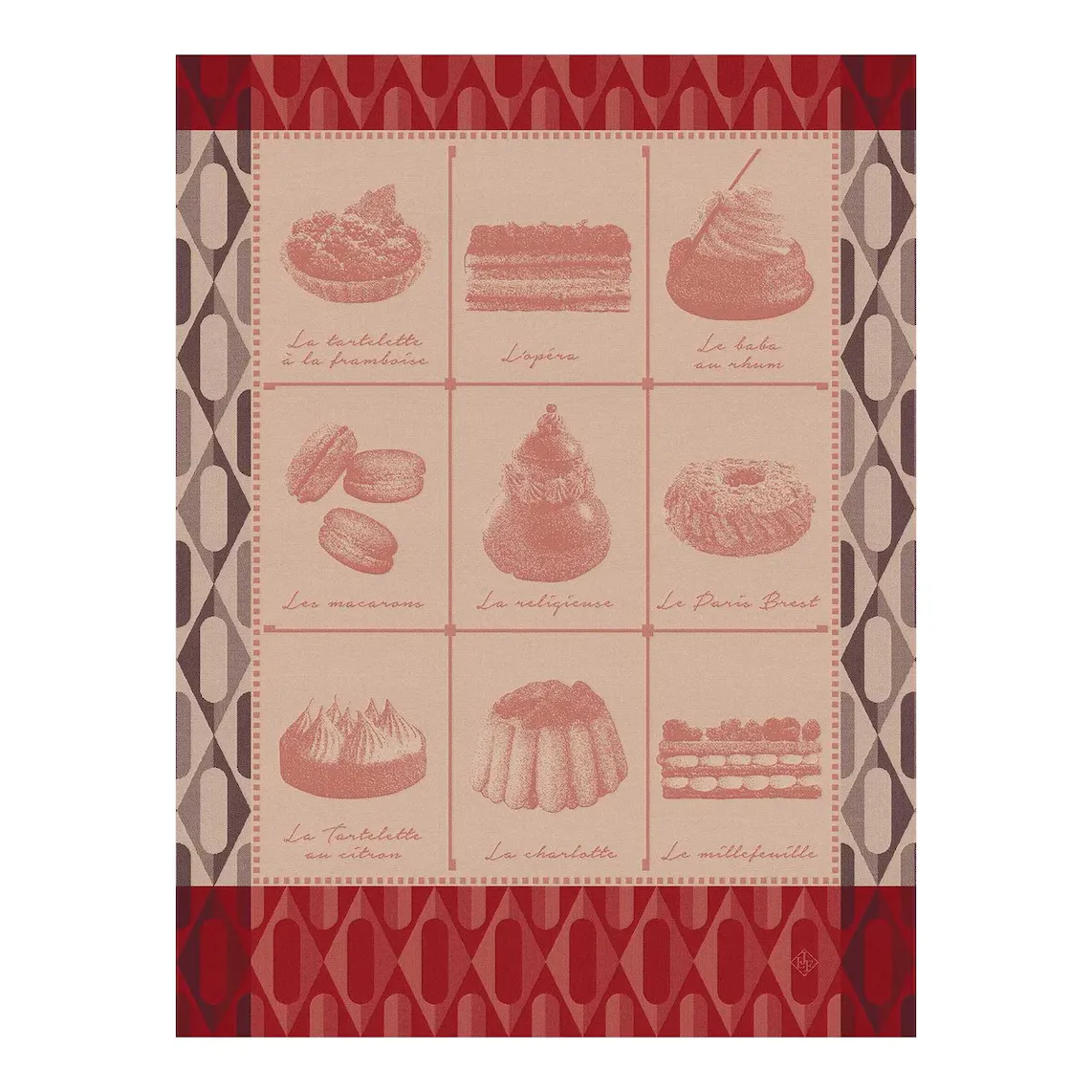 Хлопковое кухонное полотенце Pâtisisseries Francaises Le Jacquard Français, малина
Хлопковое кухонное полотенце Pâtisisseries Francaises Le Jacquard Français, малина