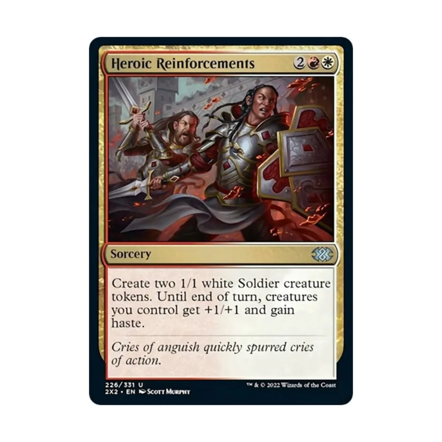 CCG Героическое подкрепление (U), MTG - Double Masters 2022
CCG Героическое подкрепление (U), MTG - Double Masters 2022