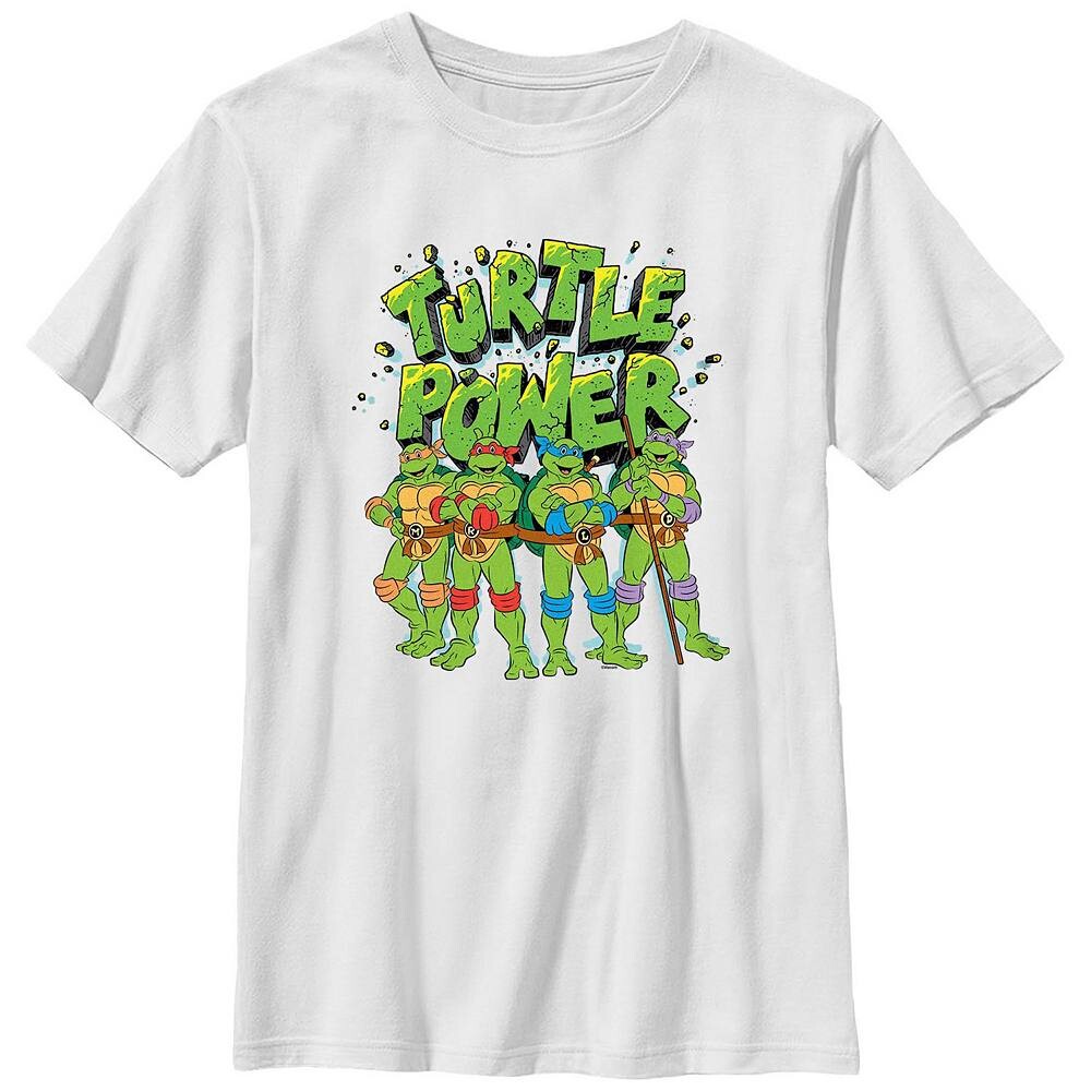 Футболка с рисунком «Черепашки-ниндзя» для мальчиков 4–7 лет Turtle Power Licensed Character, белый
Футболка с рисунком «Черепашки-ниндзя» для мальчиков 4–7 лет Turtle Power Licensed Character, белый