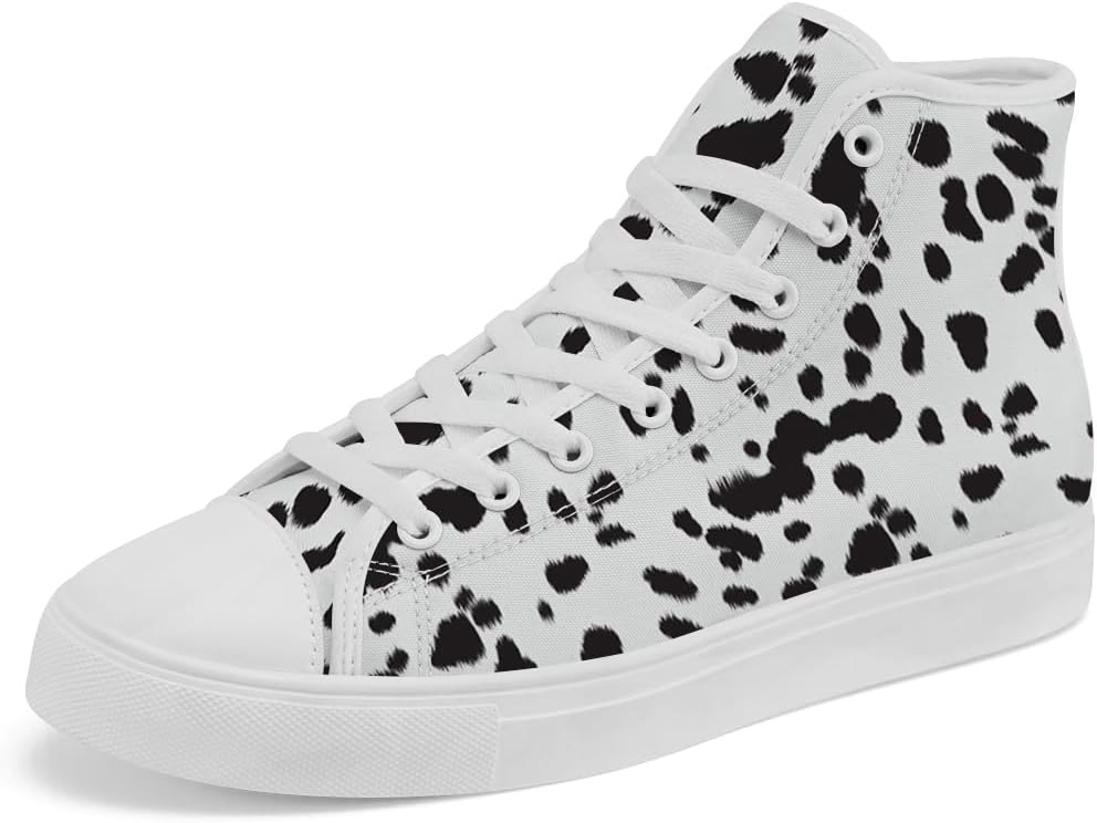 Кеды на высокой платформе с принтом далматина Chebing, кеды с пятнами далматина, шнуровка, повседневная обувь для женщин и мужчин, черный
Кеды на высокой платформе с принтом далматина Chebing, кеды с пятнами далматина, шнуровка, повседневная обувь для женщин и мужчин, черный