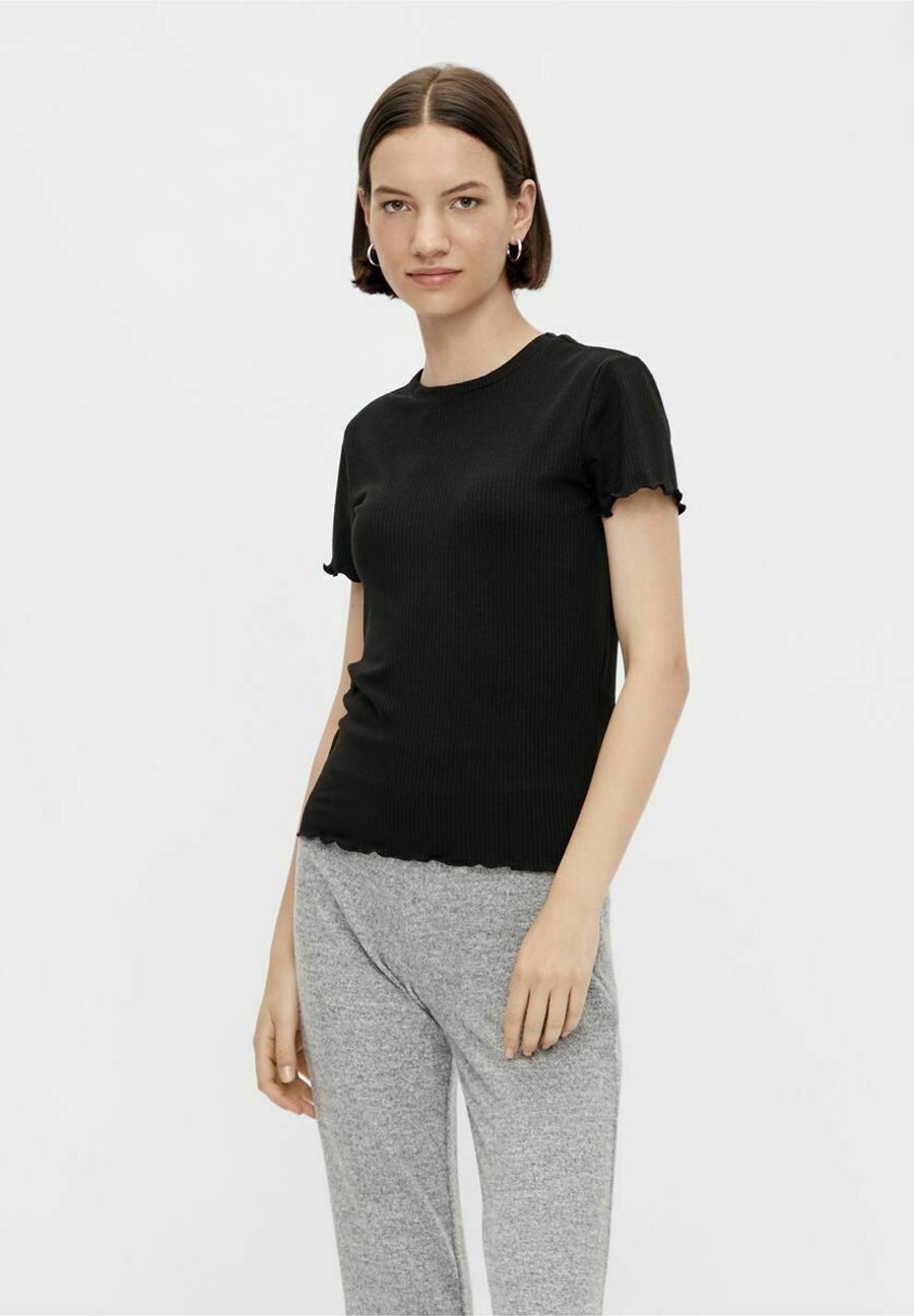 Базовая футболка Pieces, черный 
Базовая футболка Pieces, черный