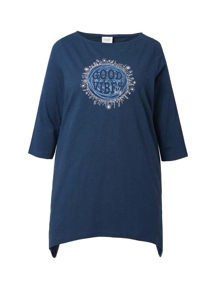 Длинная рубашка темно-синего цвета Ulla Popken
Длинная рубашка темно-синего цвета Ulla Popken