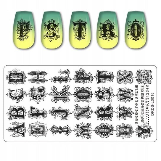 Пластина для штампов для ногтей БУКВЫ АЛФАВИТА, Frezarkowo
Пластина для штампов для ногтей БУКВЫ АЛФАВИТА, Frezarkowo