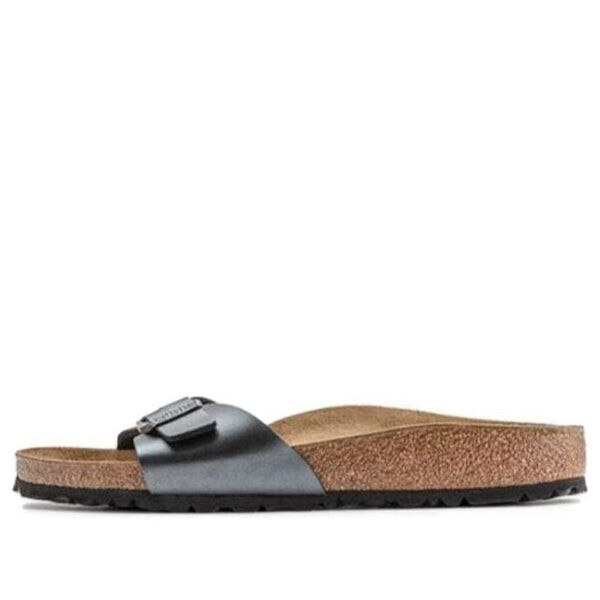 Тапочки madrid birko-flor narrow fit sandals 'metallic black' Birkenstock, черный
Тапочки madrid birko-flor narrow fit sandals 'metallic black' Birkenstock, черный
