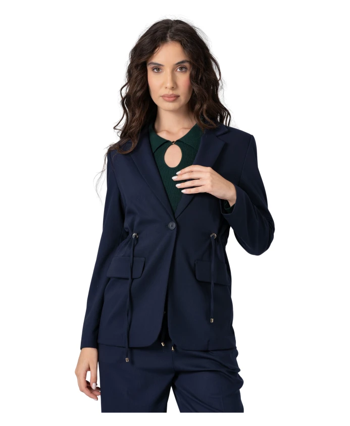 Куртка свободного кроя со шнурком. Kocca, синий
Куртка свободного кроя со шнурком. Kocca, синий