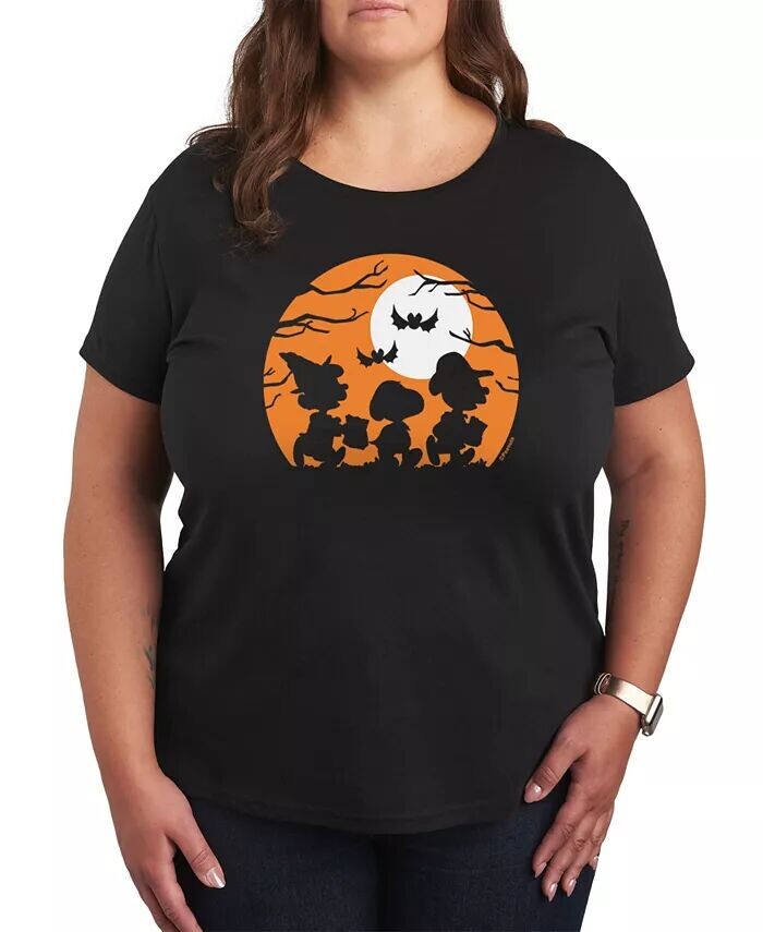 Трендовая футболка размера плюс с принтом Peanuts Halloween Hybrid Apparel, черный
Трендовая футболка размера плюс с принтом Peanuts Halloween Hybrid Apparel, черный