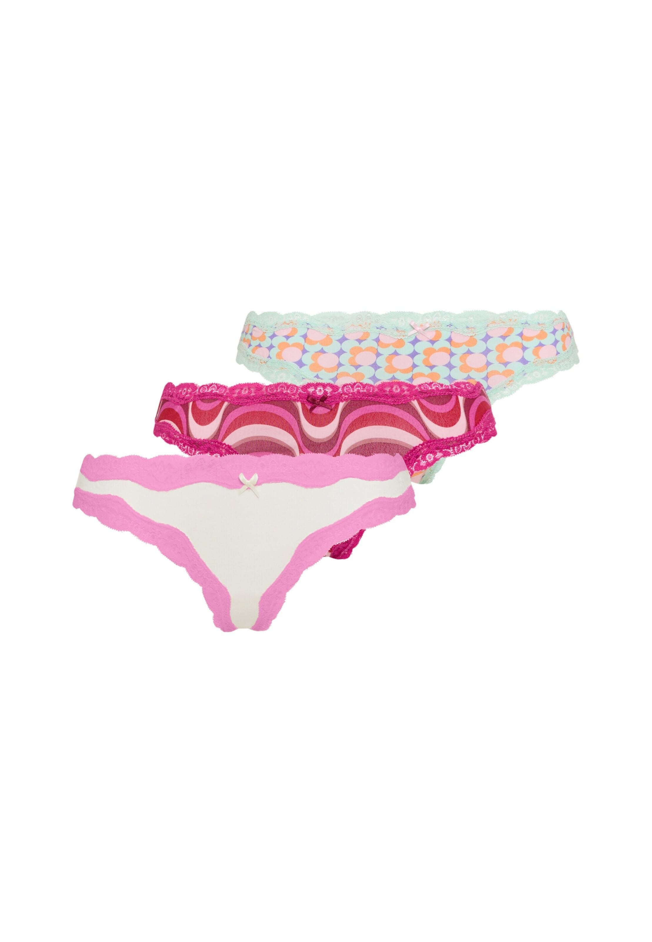 LSCN by LASCANA Трусики в цветах Pastel Green, Pink, Magenta
LSCN by LASCANA Трусики в цветах Pastel Green, Pink, Magenta