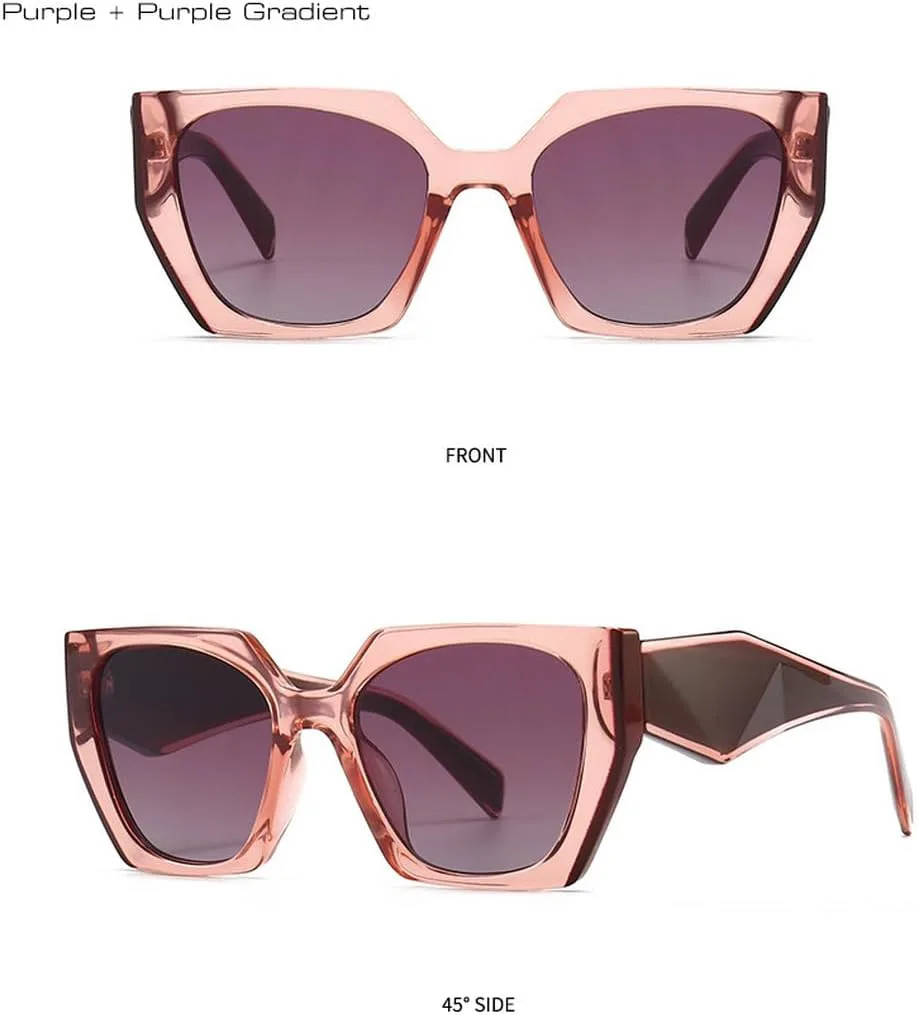 Ретро-солнцезащитные очки «кошачий глаз» с многоугольными линзами, цветные, модные для женщин, с прозрачным градиентом, для мужчин GHVWYX, Purple Gradient
Ретро-солнцезащитные очки «кошачий глаз» с многоугольными линзами, цветные, модные для женщин, с прозрачным градиентом, для мужчин GHVWYX, Purple Gradient