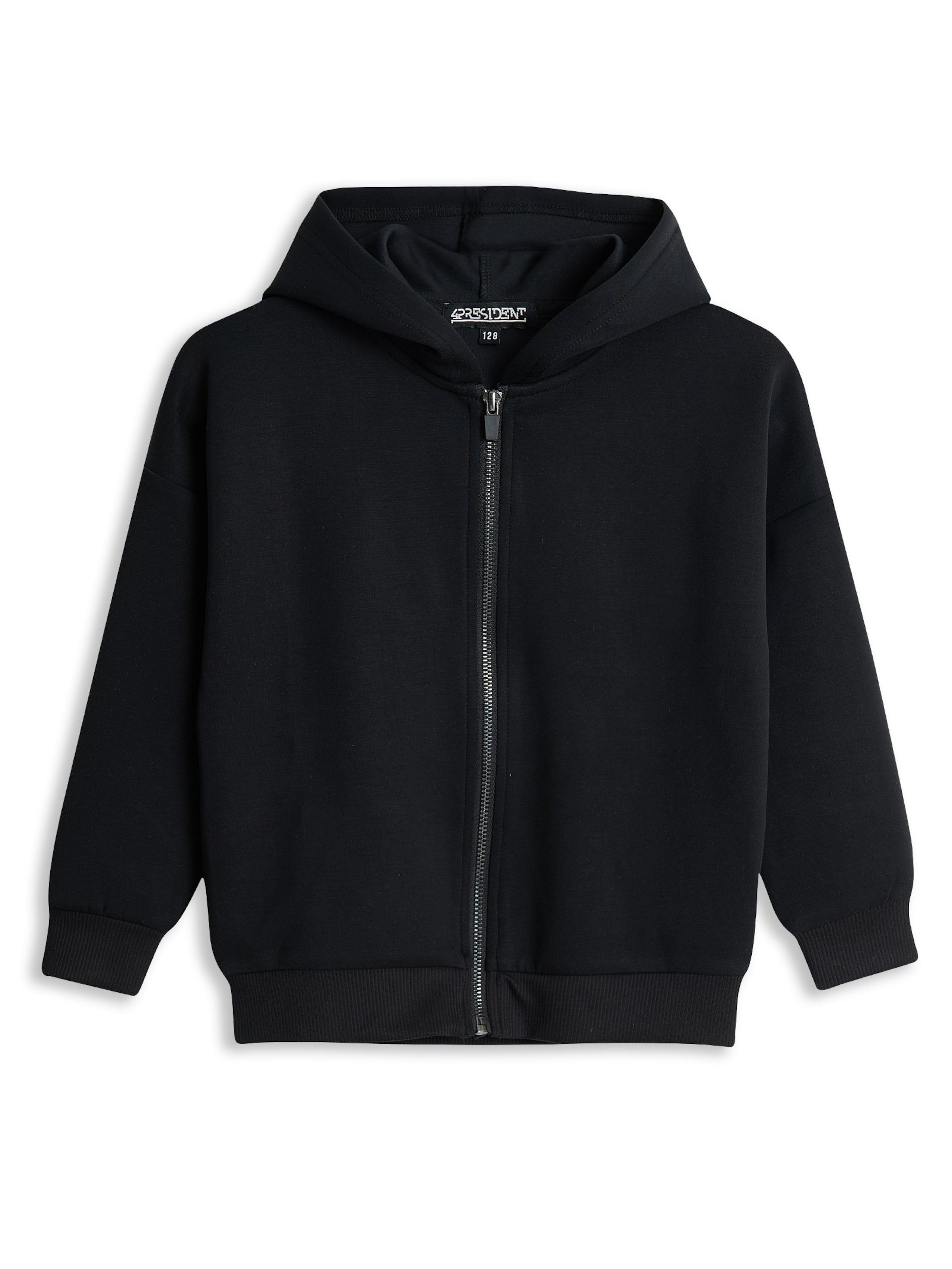 4PRESIDENT Толстовка с молнией 'Mia' в черном цвете
4PRESIDENT Толстовка с молнией 'Mia' в черном цвете