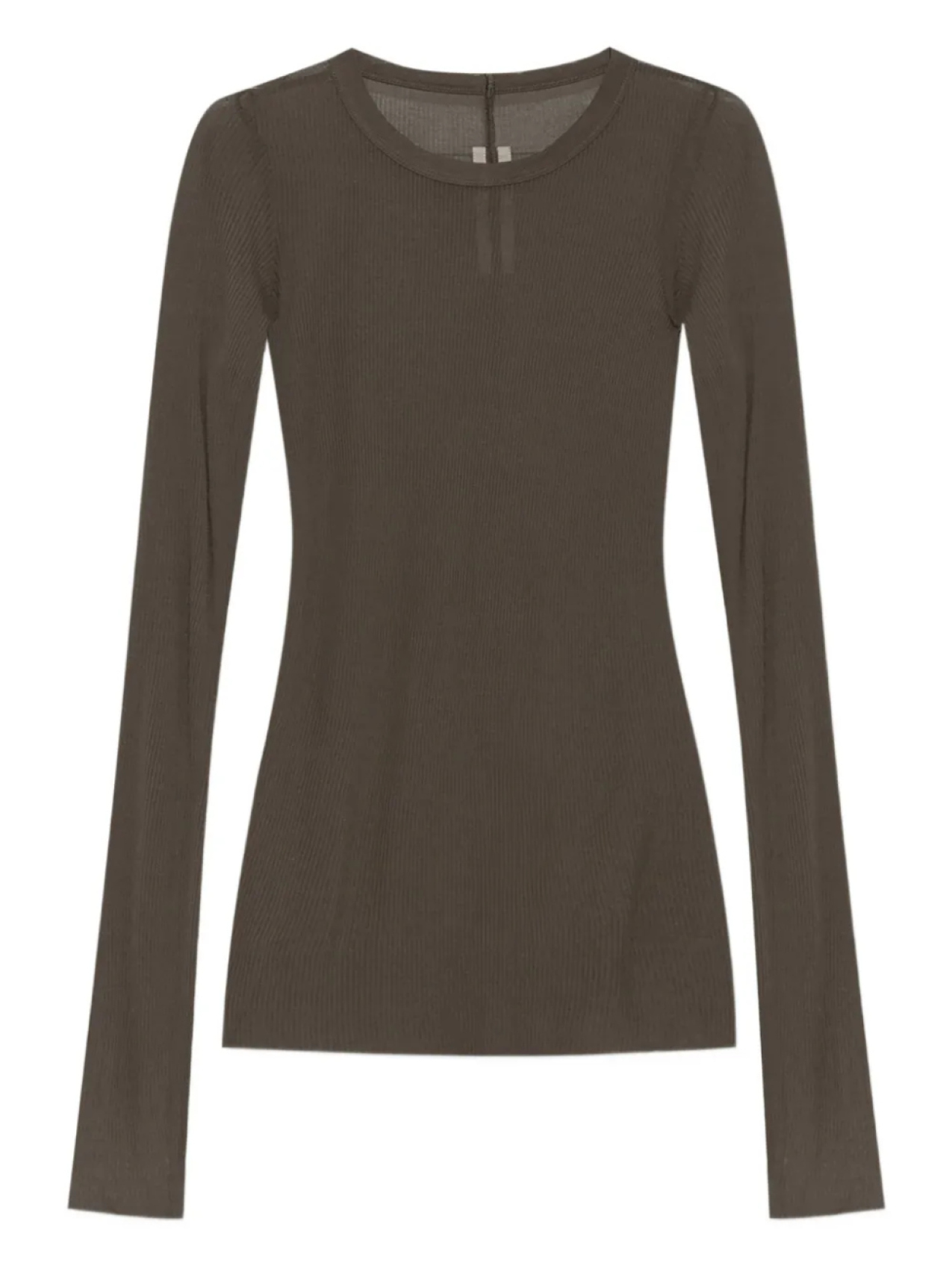 Рубчатый топ с длинными рукавами от Rick Owens, нейтральный
Рубчатый топ с длинными рукавами от Rick Owens, нейтральный