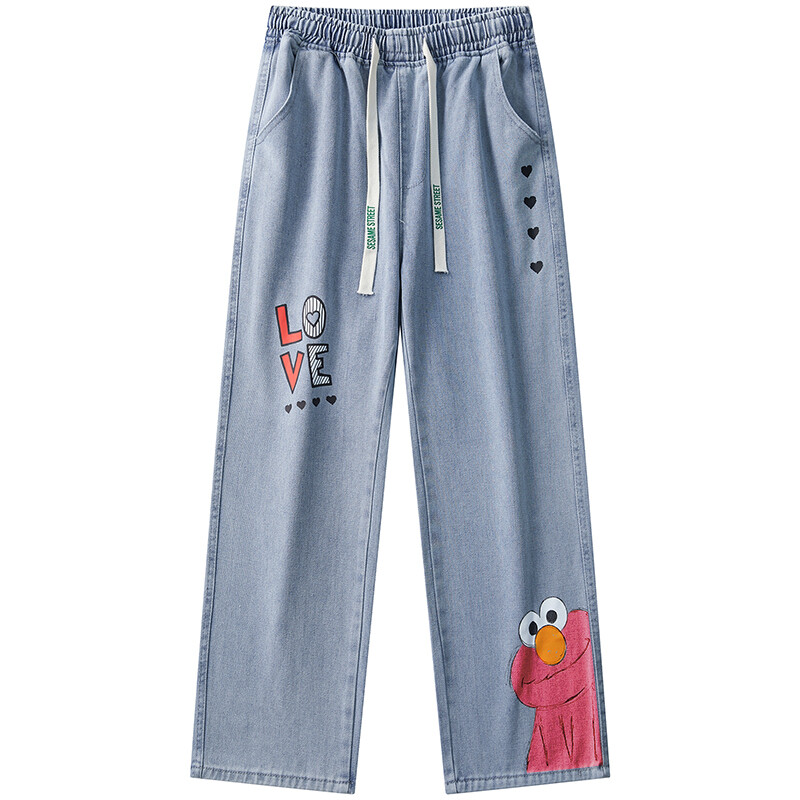 SESAME STREET Джинсы унисекс «УЛИЦА СЕЗАМ», Светло-синий 
SESAME STREET Джинсы унисекс «УЛИЦА СЕЗАМ», Светло-синий