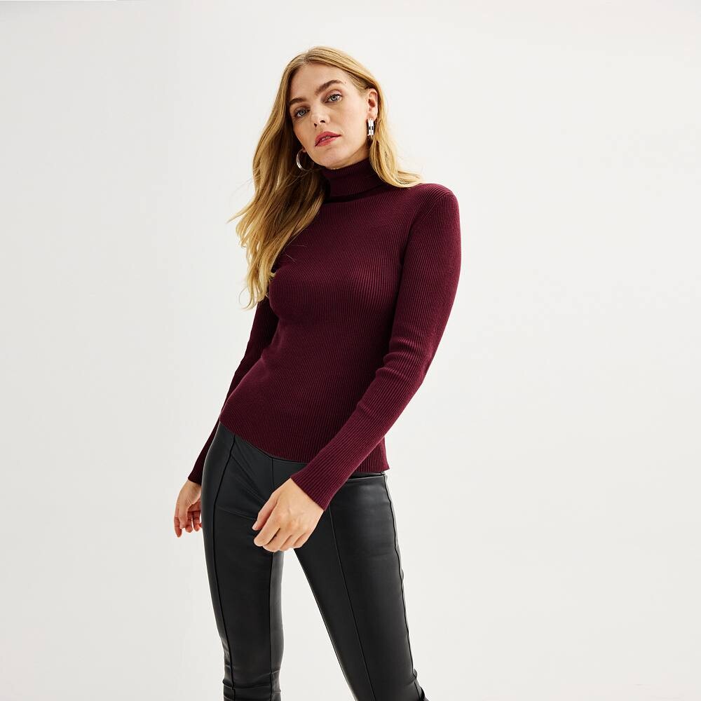 Женский свитер с высоким воротником в рубчик Nine West Essential, цвет Maddie Plum
Женский свитер с высоким воротником в рубчик Nine West Essential, цвет Maddie Plum