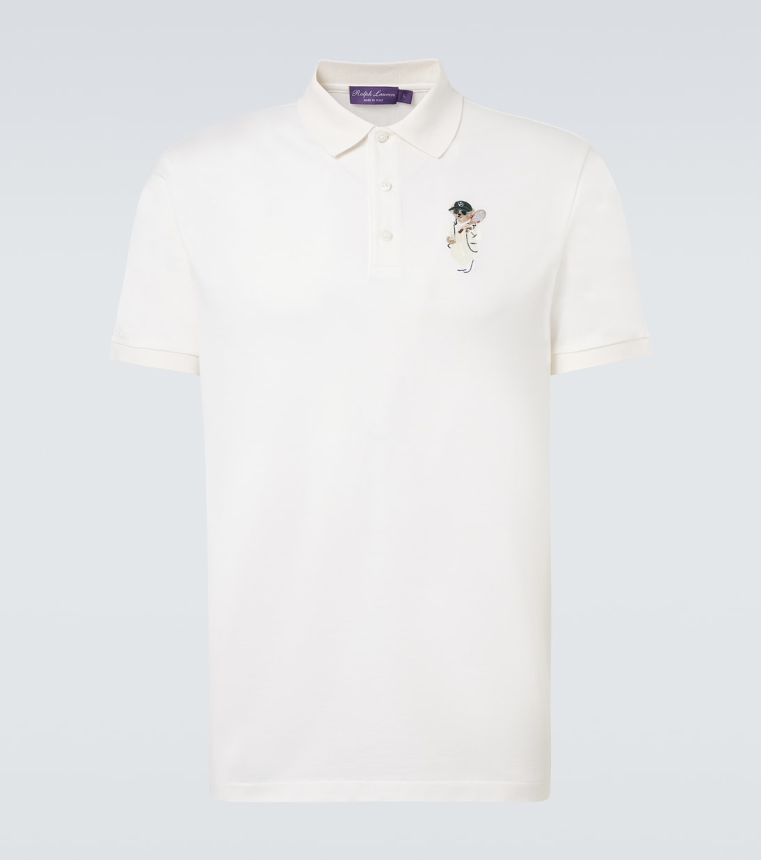 Рубашка поло Polo Bear из хлопка и кашемира Ralph Lauren Purple Label, Classic White
Рубашка поло Polo Bear из хлопка и кашемира Ralph Lauren Purple Label, Classic White