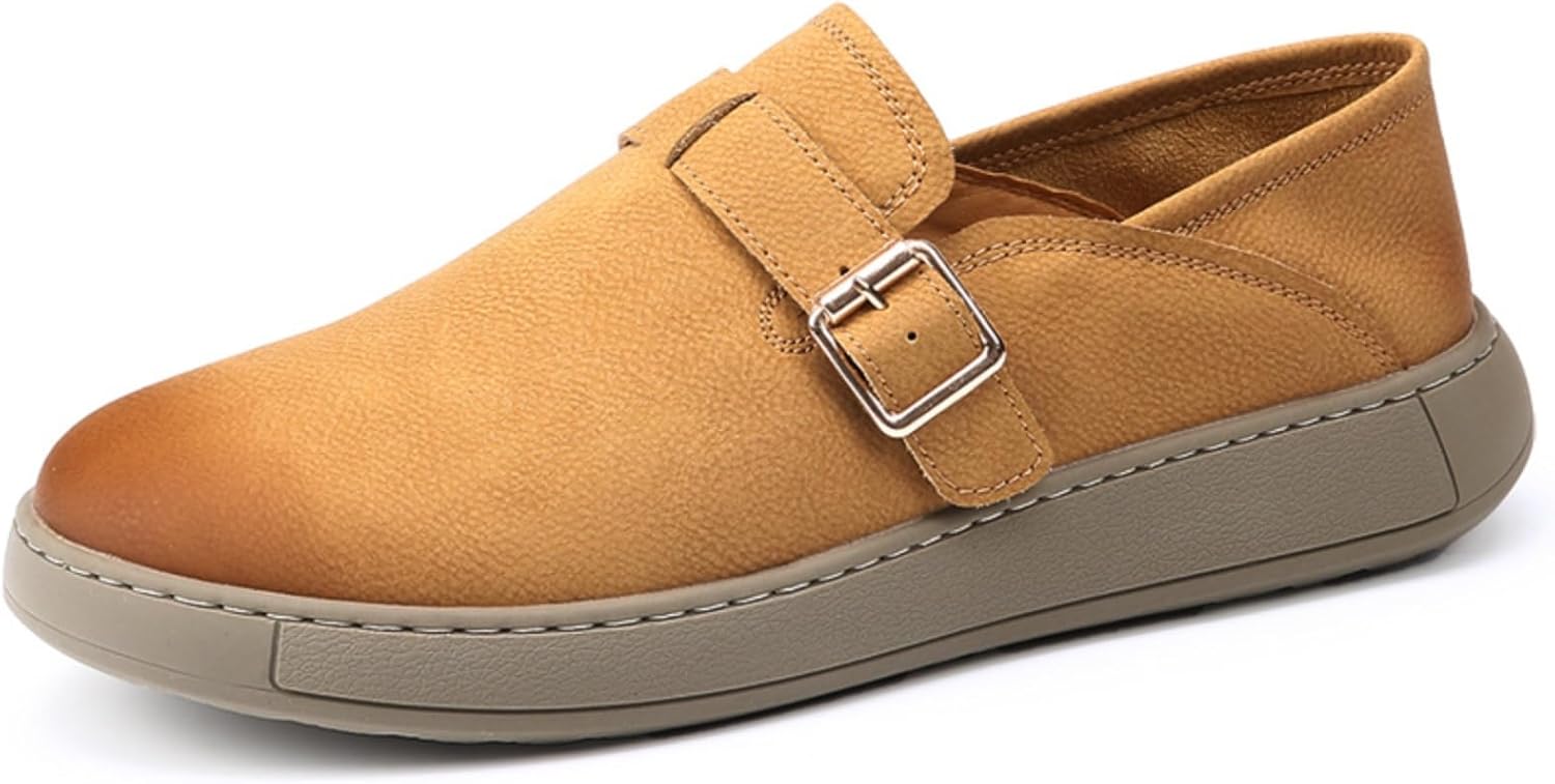 Мужские модные туфли с пряжкой - повседневная обувь, стильный и удобный вариант - идеально подходят для прогулок по городу, креативных рабочих мест и повседневных выходов Kpdwfms, коричневый
Мужские модные туфли с пряжкой - повседневная обувь, стильный и удобный вариант - идеально подходят для прогулок по городу, креативных рабочих мест и повседневных выходов Kpdwfms, коричневый