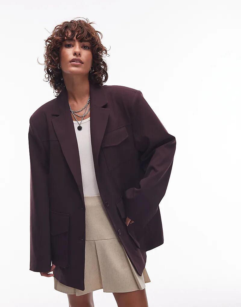 Свободный блейзер ASOS DESIGN с карманами в стиле кэжуал сливового цвета
Свободный блейзер ASOS DESIGN с карманами в стиле кэжуал сливового цвета