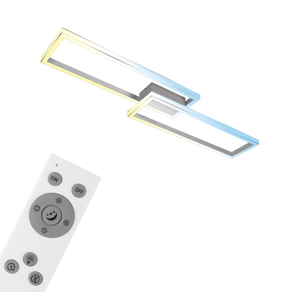 Briloner Leuchten FRAME BOLD Светодиодный потолочный светильник 1x LED CCT ночник с дистанционным управлением 22 Вт 2500 лм металл-пластик алюминий хром, серебро
Briloner Leuchten FRAME BOLD Светодиодный потолочный светильник 1x LED CCT ночник с дистанционным управлением 22 Вт 2500 лм металл-пластик алюминий хром, серебро