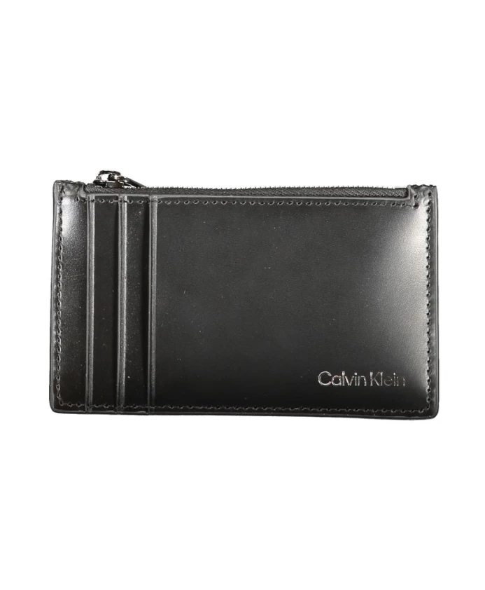 Черный кожаный кошелек с отделением для карт. Calvin Klein, черный
Черный кожаный кошелек с отделением для карт. Calvin Klein, черный