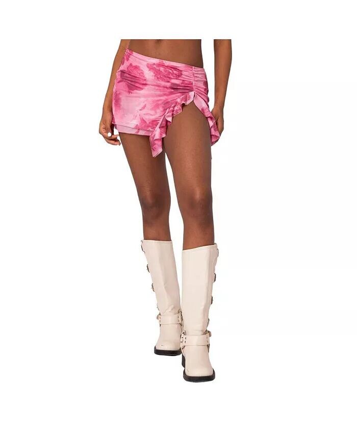 Женская мини-юбка из сетки с рюшами и принтом Wanda Edikted, розовый
Женская мини-юбка из сетки с рюшами и принтом Wanda Edikted, розовый