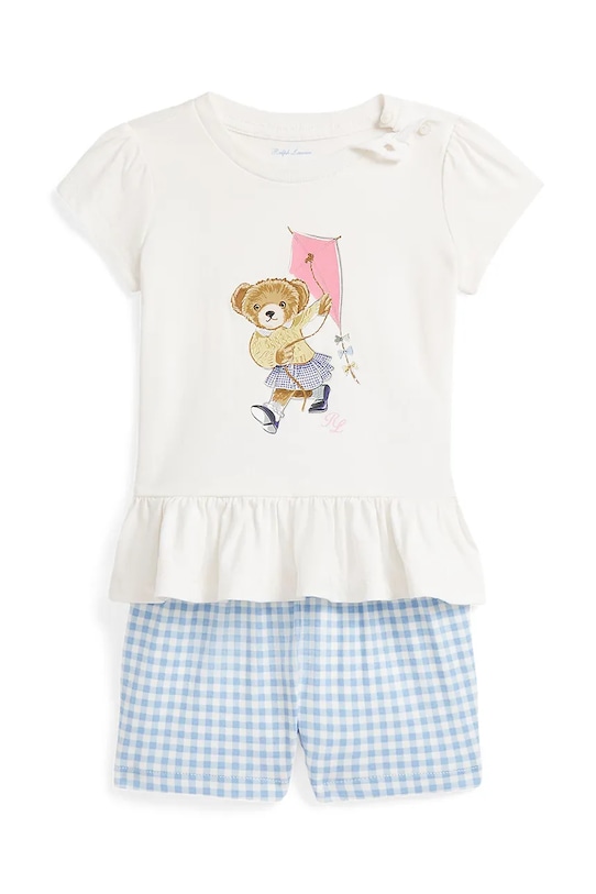 Хлопковый комплект для малышей Polo Ralph Lauren, синий
Хлопковый комплект для малышей Polo Ralph Lauren, синий