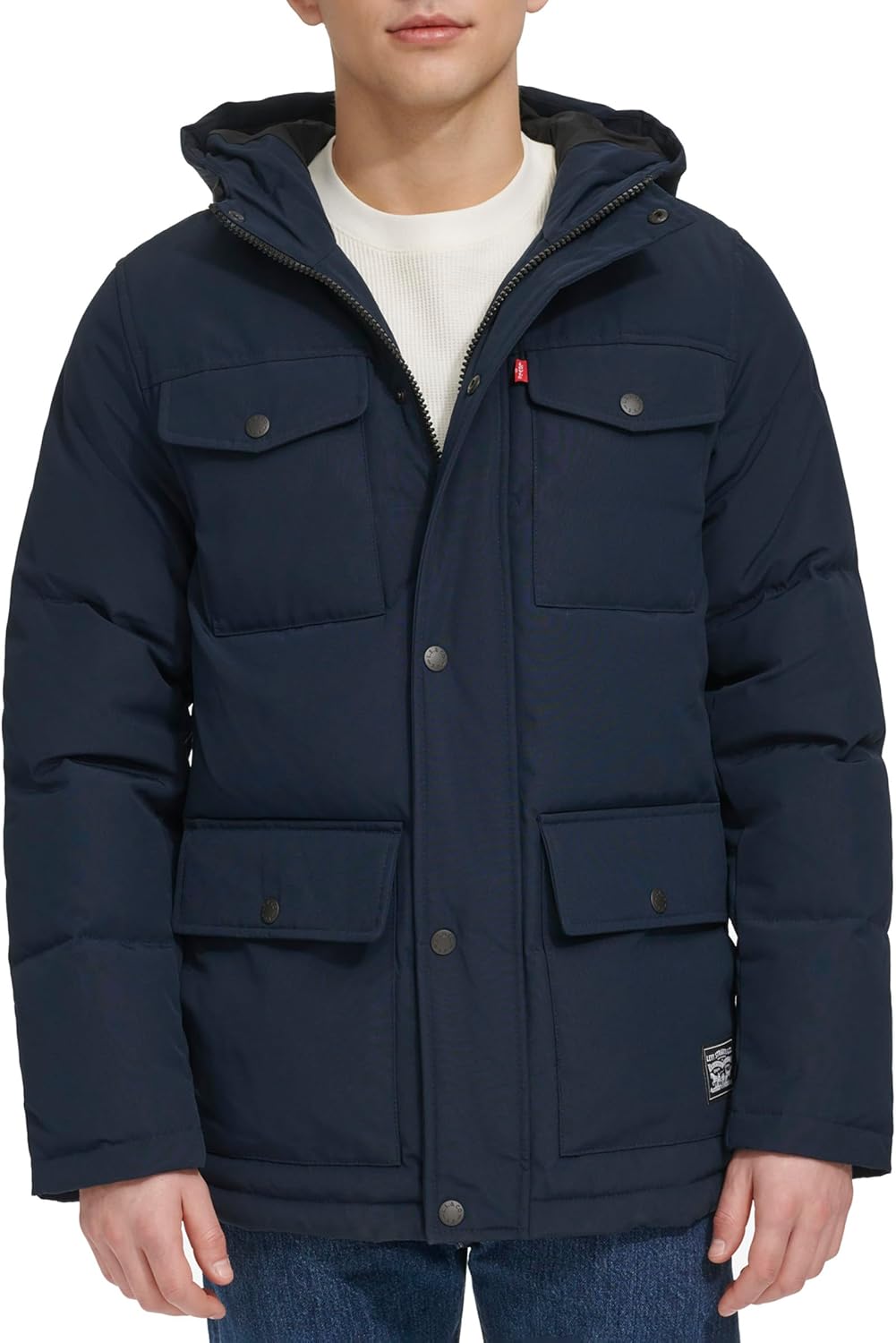 Стеганая парка Levi's для мужчин Arctic Cloth, Navy
Стеганая парка Levi's для мужчин Arctic Cloth, Navy