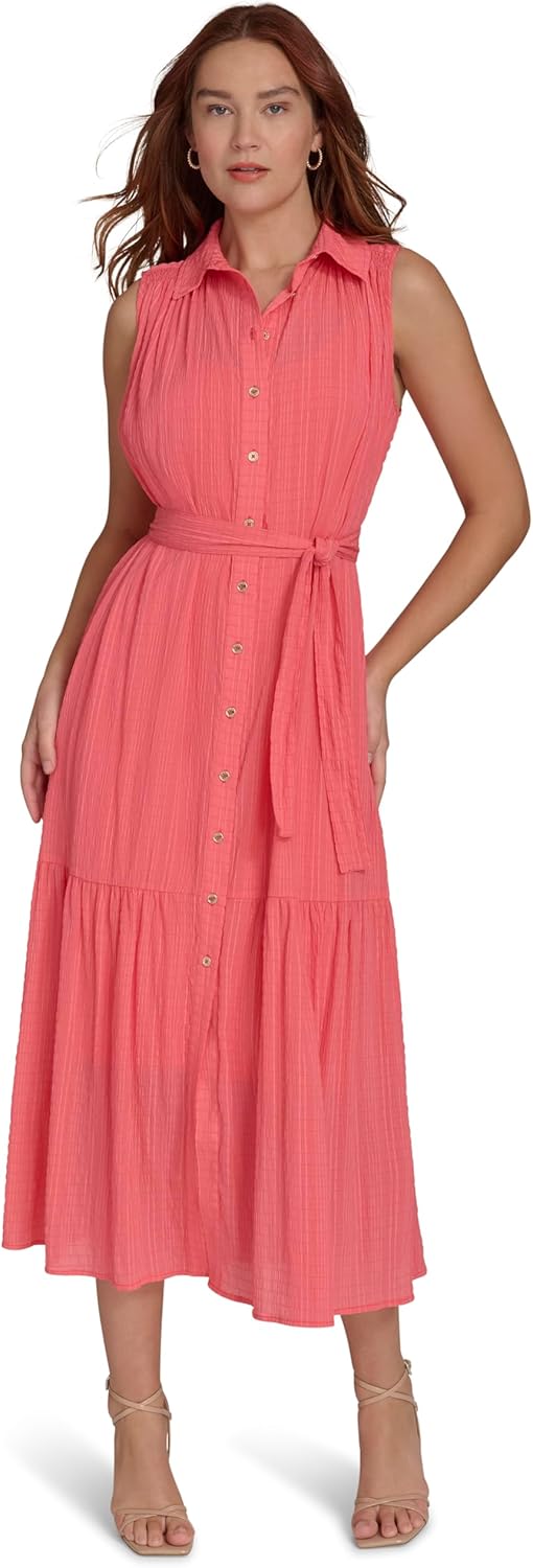 Женское платье-рубашка миди без рукавов Tommy Hilfiger, Light Sherbet
Женское платье-рубашка миди без рукавов Tommy Hilfiger, Light Sherbet