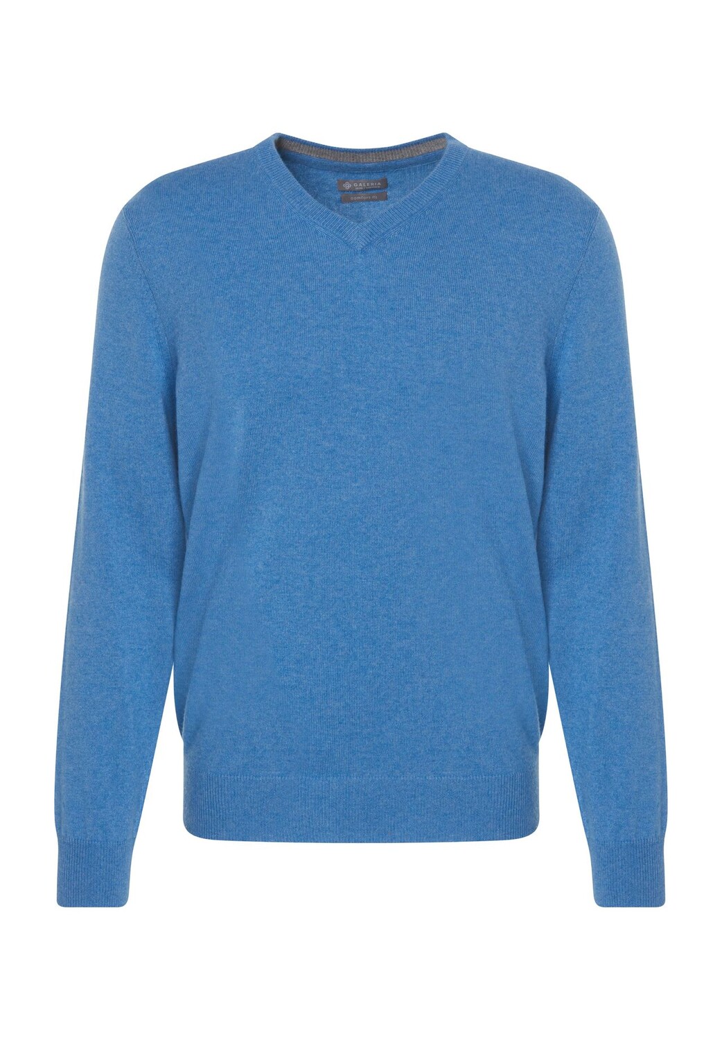 Свитер из шелка и кашемира, V-образный вырез, ребристые манжеты, мужской Galeria, синий
Свитер из шелка и кашемира, V-образный вырез, ребристые манжеты, мужской Galeria, синий