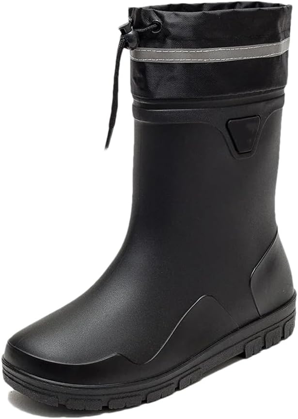 Мужские высокие дождевые сапоги Wjnvfioo Fashion, водонепроницаемые защитные сапоги однотонного цвета, мужские резиновые сапоги, черный
Мужские высокие дождевые сапоги Wjnvfioo Fashion, водонепроницаемые защитные сапоги однотонного цвета, мужские резиновые сапоги, черный