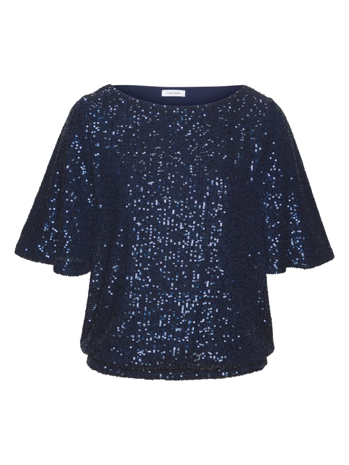 Рубашка с пайетками темно-синего цвета LASCANA
Рубашка с пайетками темно-синего цвета LASCANA