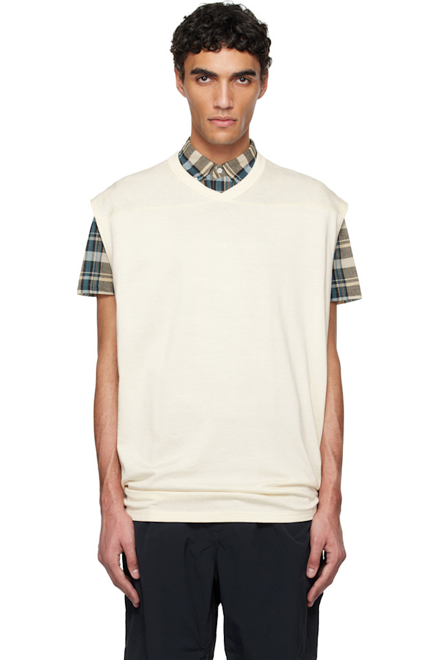 Топ-майка из вискозы и хлопка без рукавов Nanamica, цвет ivory
Топ-майка из вискозы и хлопка без рукавов Nanamica, цвет ivory