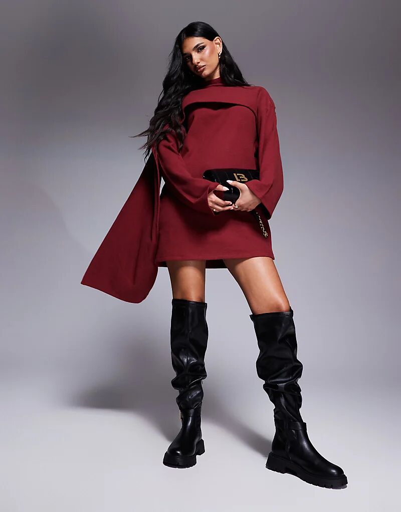 Супермягкое мини-платье с шарфиком в бордовом цвете ASOS DESIGN
Супермягкое мини-платье с шарфиком в бордовом цвете ASOS DESIGN