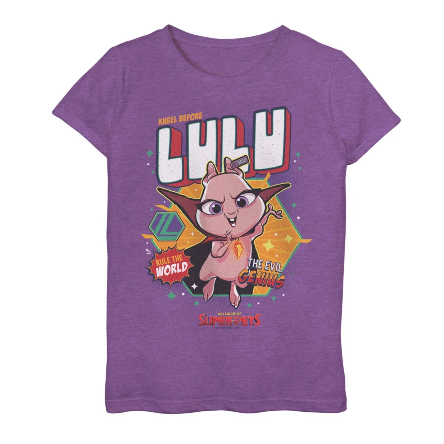 Футболка с изображением значка Lulu для девочек 7–16 лет DC Super Pets DC Comics
Футболка с изображением значка Lulu для девочек 7–16 лет DC Super Pets DC Comics