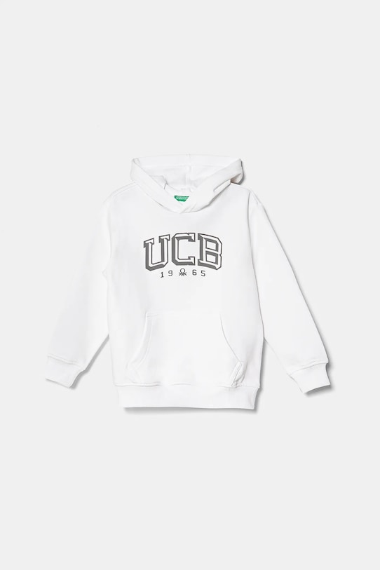 Детская хлопковая толстовка United Colors Of Benetton, белый 
Детская хлопковая толстовка United Colors Of Benetton, белый
