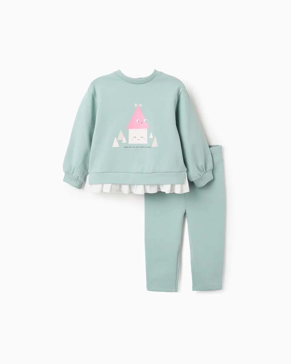 Детский спортивный костюм с длинными рукавами светло-зеленого цвета Zippy
Детский спортивный костюм с длинными рукавами светло-зеленого цвета Zippy