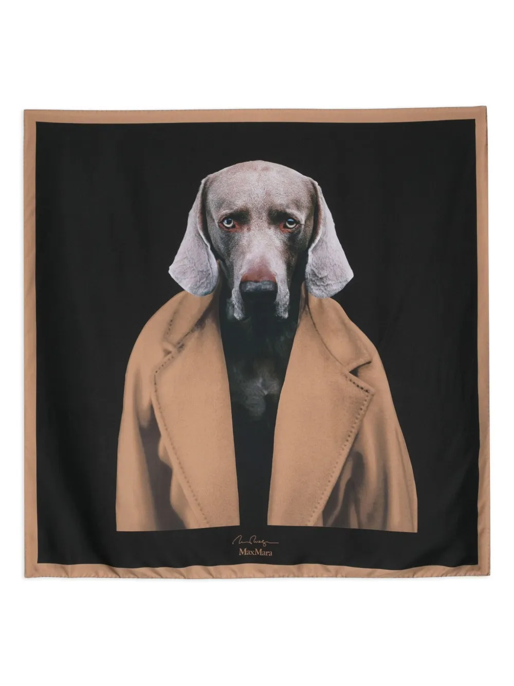 Шелковый платок с принтом Max Mara, черный
Шелковый платок с принтом Max Mara, черный