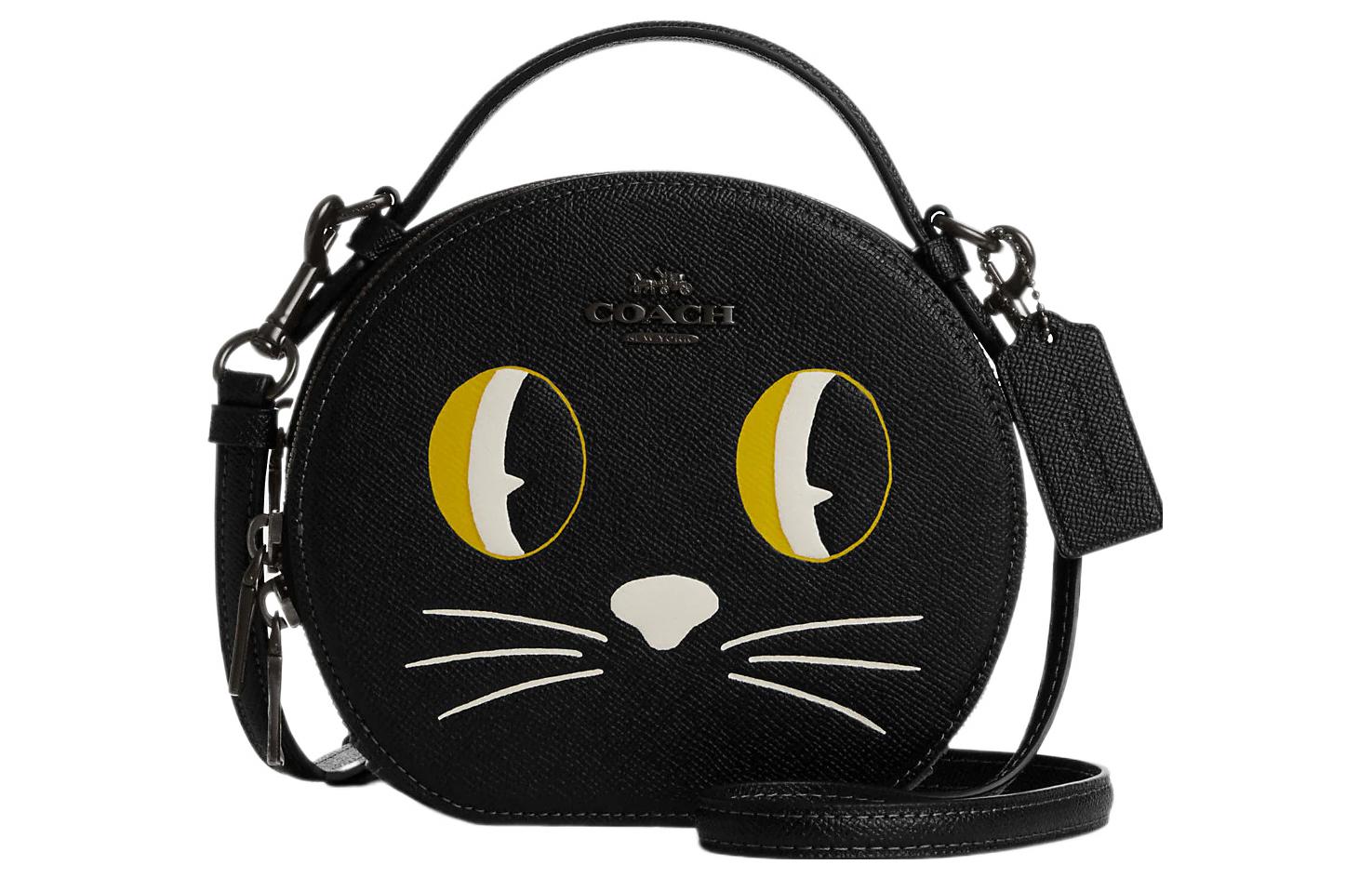 Кошелек Canteen с вышивкой крестом Кожаная сумка через плечо Маленький размер Женская черная COACH
Кошелек Canteen с вышивкой крестом Кожаная сумка через плечо Маленький размер Женская черная COACH