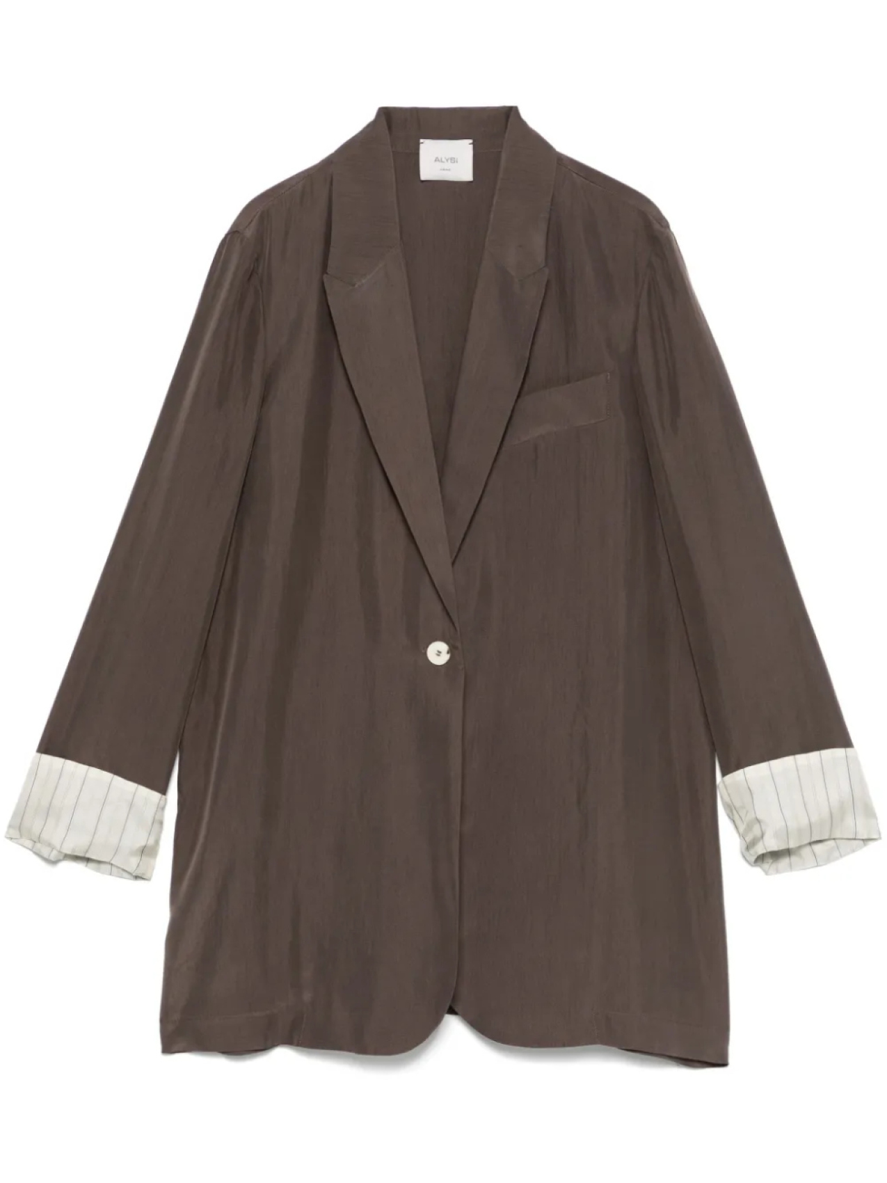 Блейзер с подворотами на манжетах Alysi, коричневый
Блейзер с подворотами на манжетах Alysi, коричневый