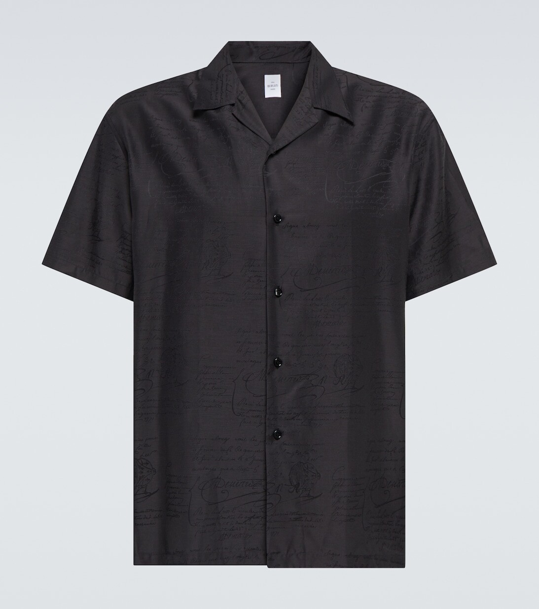 Рубашка для боулинга из шелка и хлопка Berluti, черный
Рубашка для боулинга из шелка и хлопка Berluti, черный